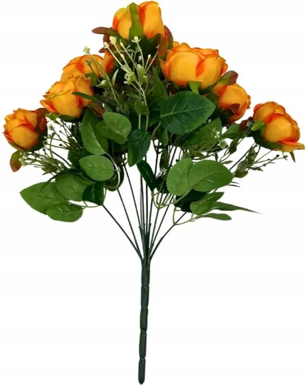 Rózsacsokor 46 cm narancssárga