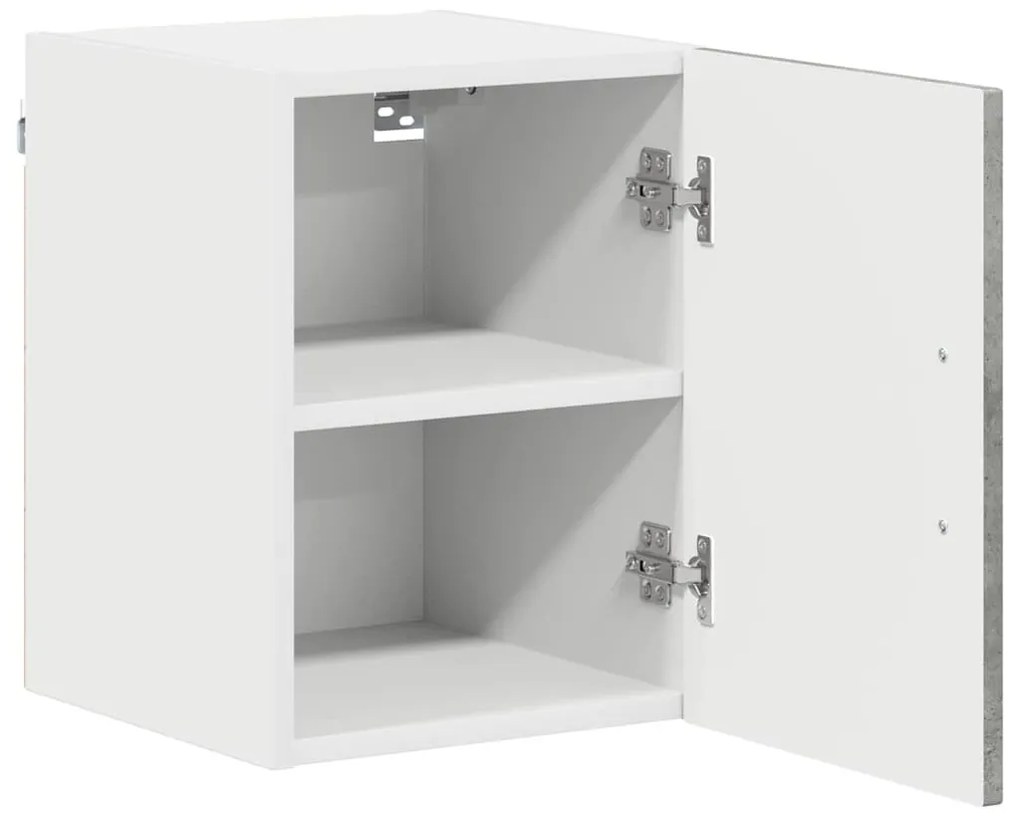 Fali konyhaszekrény 2 pcs Beton Szürke 30 x 31 x 40 cm Faanyag