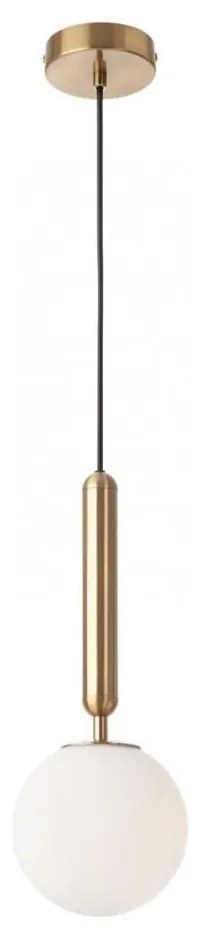 Redo 01-3130 - Csillár zsinóron HAIKU 1xE14/28W/230V átm. 15 cm réz