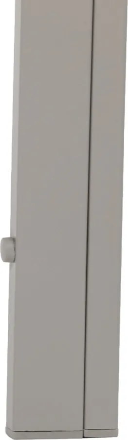 Kerti asztal 150x89 cm, fém, polywood, bézs, CRM