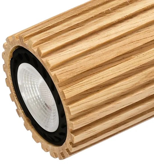 Brilagi - MODERN WOOD spotlámpa 3xGU10/8W/230V fa/fekete