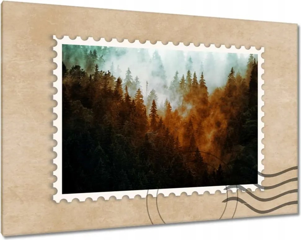 Vászonkép 90x60 Őszi táj Hegyek