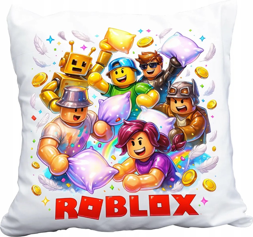 Párna Roblox Robloks Játék Ajándék Gyerekeknek Játékosnak Név