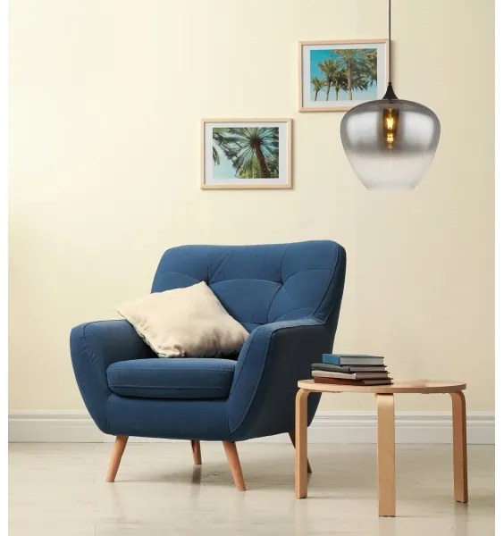 Globo 15548H2 - Csillár zsinóron MAXY 1xE27/60W/230V fekete