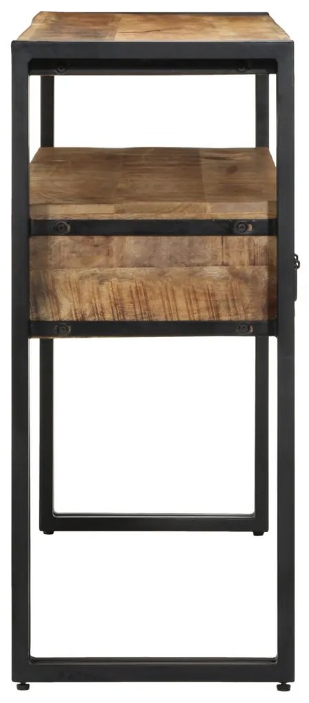 vidaXL Konzolasztal fiókkal Barna 120 x 33 x 75 cm tömör mangófa