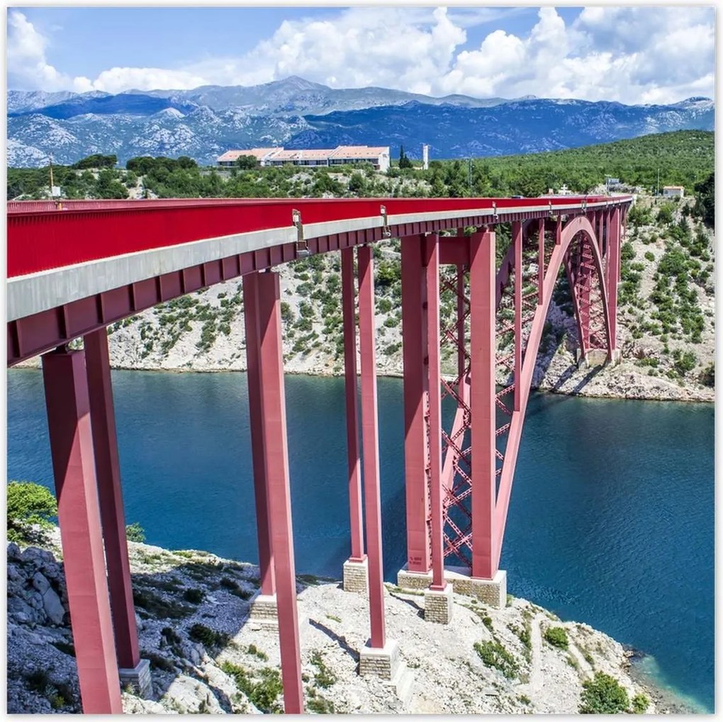 Poszterek 30x30 Horvátország Maslenica híd