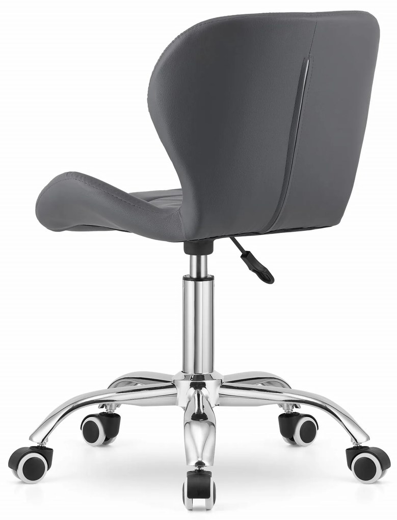 AVOLA irodai szék ökobőr kivitelben, szürke