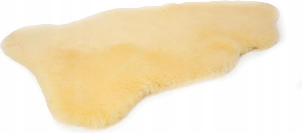 Báránybőr szőnyeg, valódi bőr bárányszőrme, szőnyeg M Krémszínű