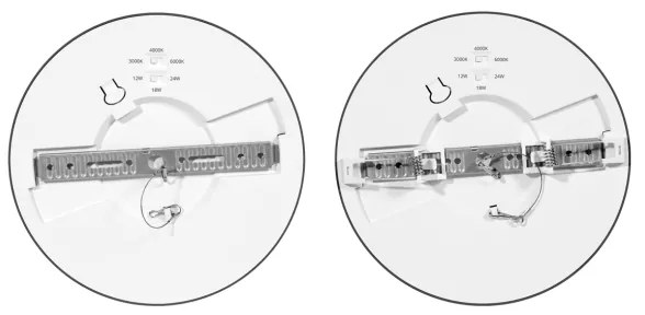 Ecolite WPCB2-24W/CR - LED Panel LEXA LED/12/18/24W/230V fekete