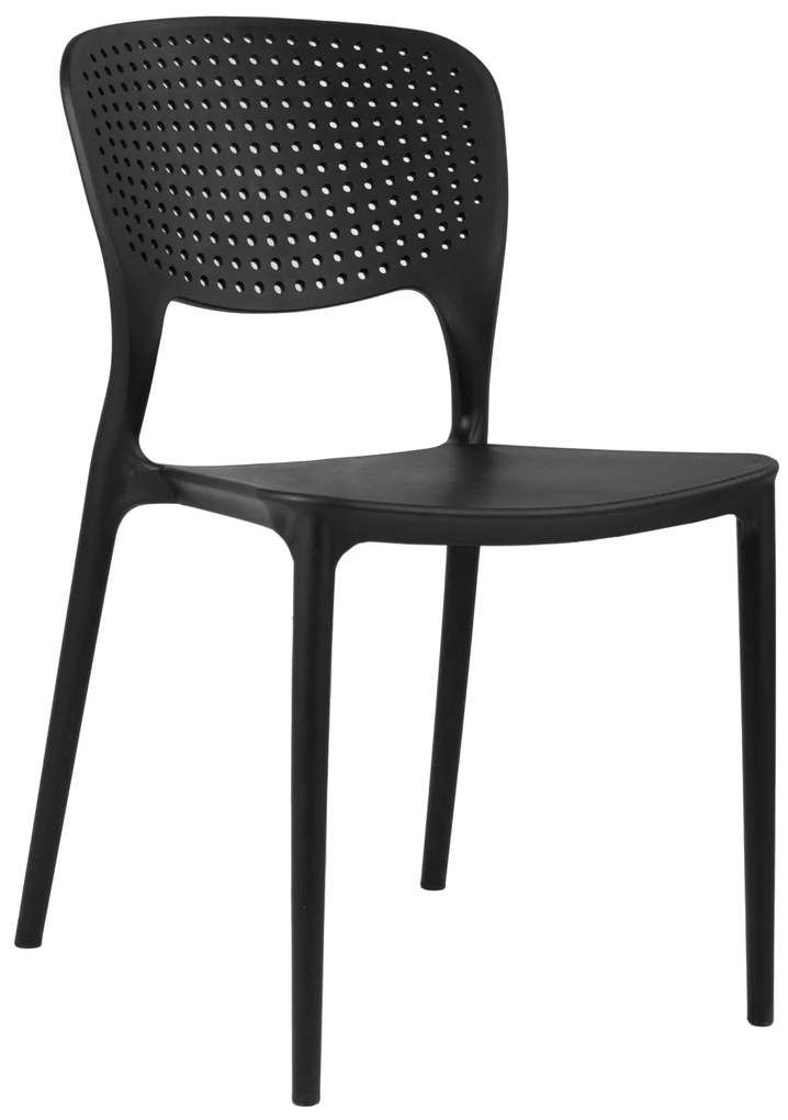 TODO Fekete - MODERN SZÉK A KERTBE, KONYHÁBA, KÁVÉZÓBA (EGYMÁSBA RAKHATÓ)