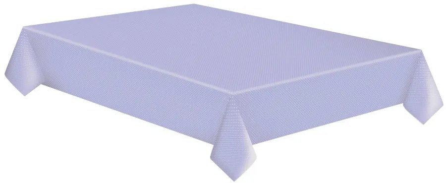 Lila White Dots papír asztalterítő 120x180 cm