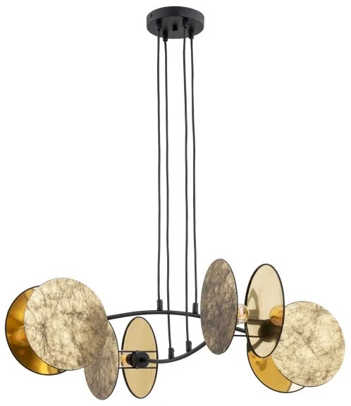 Csillár zsinóron MOTIF 4xE27/15W/230V arany