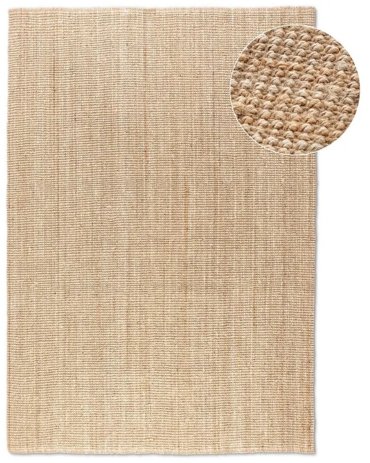 Natúr színű juta szőnyeg 120x170 cm Bouclé – Hanse Home