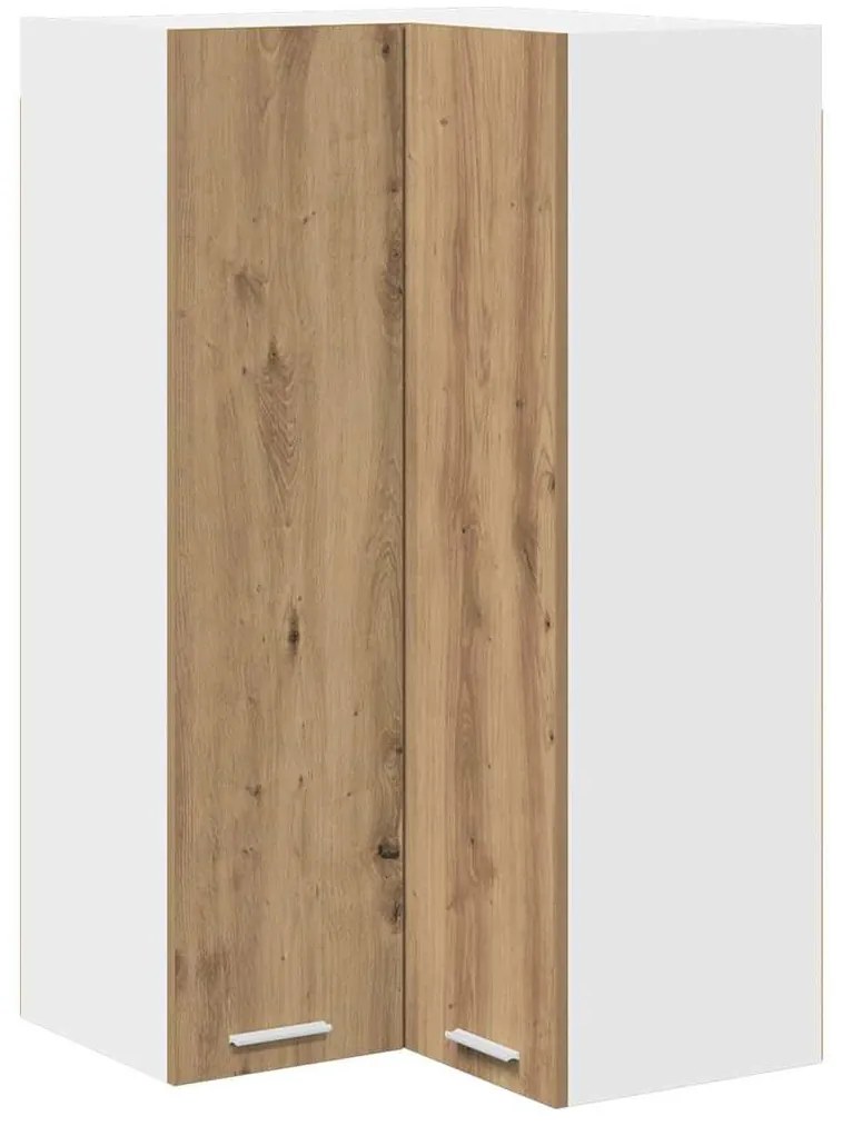 Függő szekrény Riga Artisan tölgy és fehér 57 x 57 x 100 cm