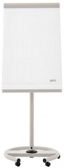 Flipchart Magnetoplan De Luxe 68 x 97 cm, mobil, szürke / fehér