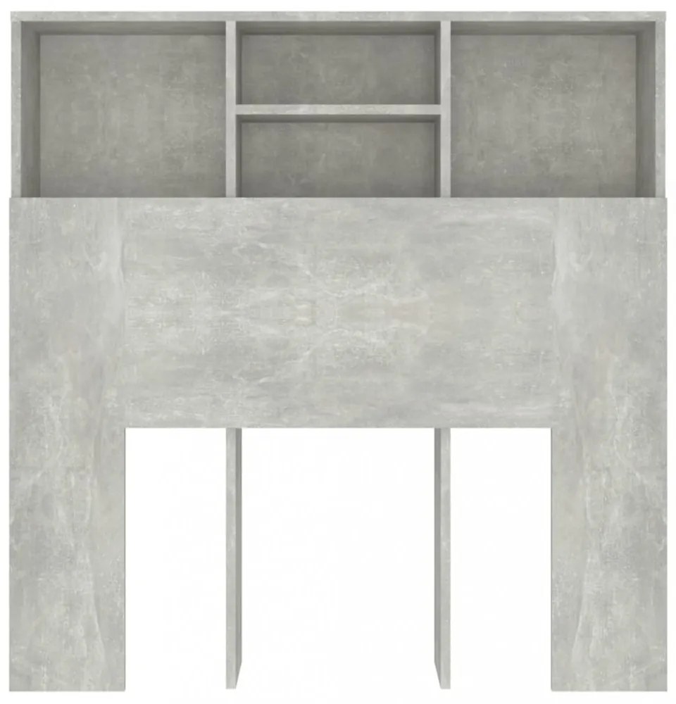 betonszürke áthidaló szekrény 100 x 19 x 103,5 cm
