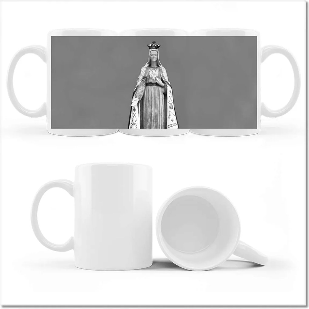 Fényképes bögre Lichen Szűz Mária Figura