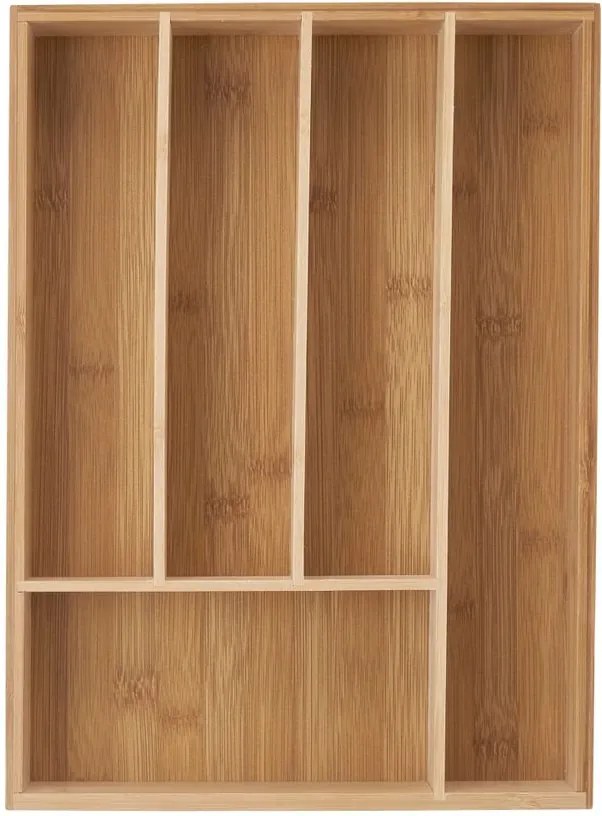 MENUETT evőeszköztartó, bambusz, 5 részes