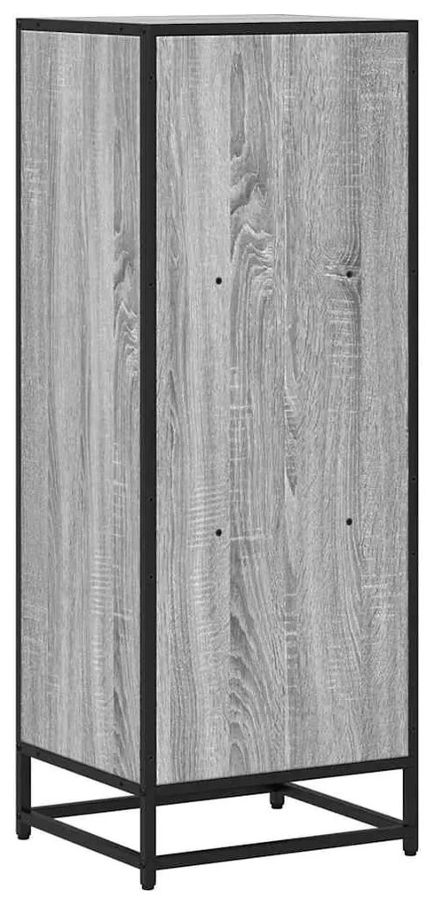 szürke sonoma színű szerelt fa könyvszekrény 40x35x107,5 cm