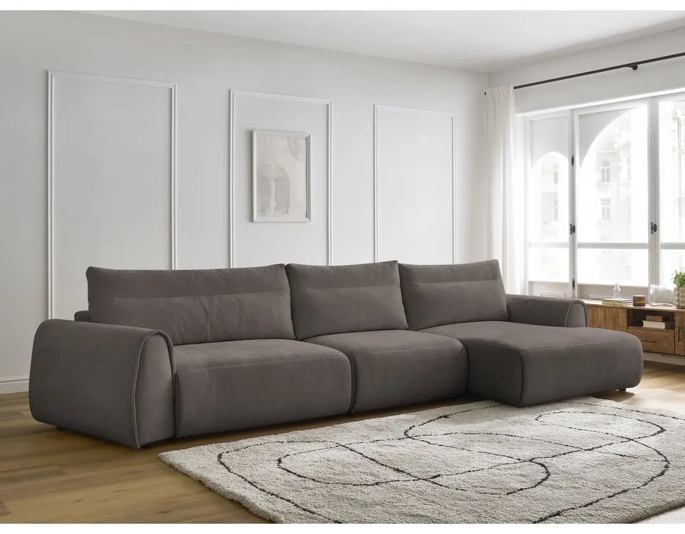 Barna sarokkanapé Aden – Bobochic Paris