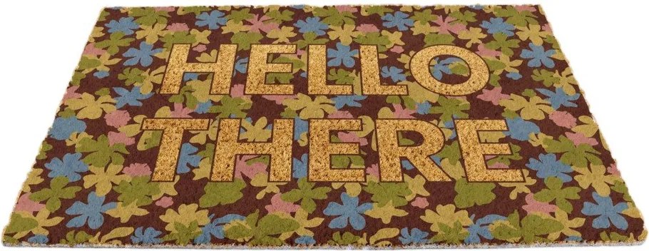 Kókuszrost lábtörlő 40x60 cm Hello There – Artsy Doormats