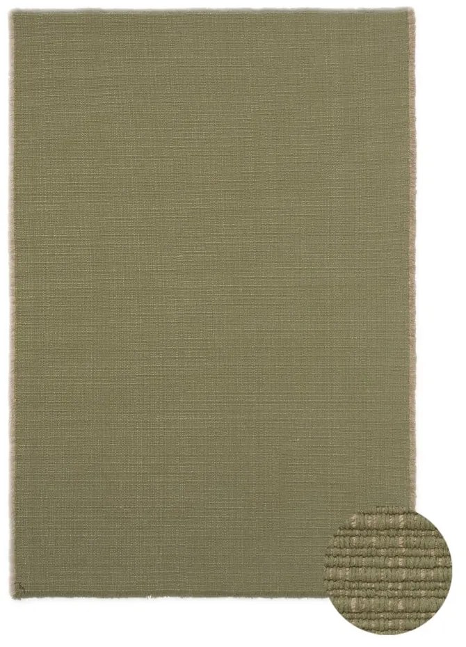 Khaki kézi szövésű pamut szőnyeg 200x300 cm Handloom – Lorena Canals