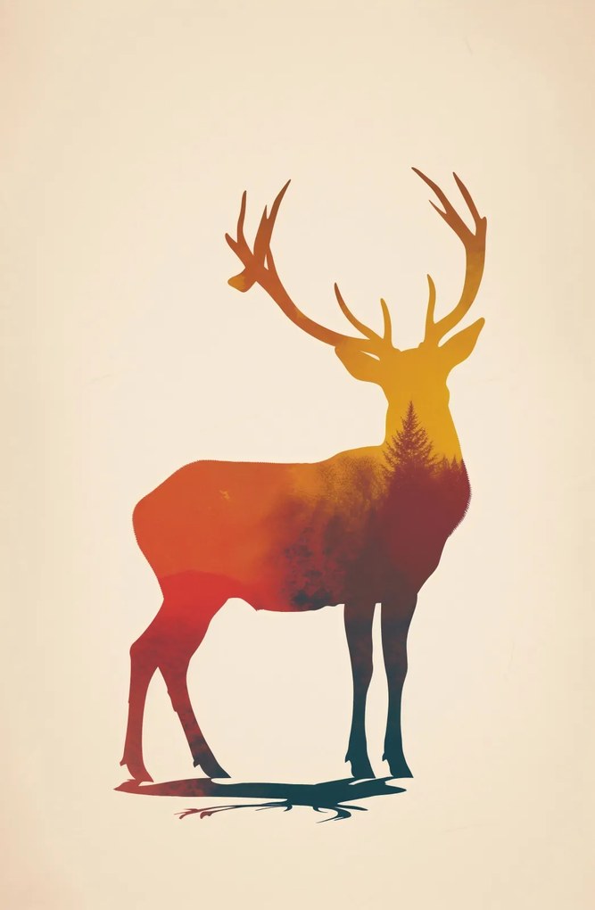 Poszter 53x81cm Erdei Monarchia fénye