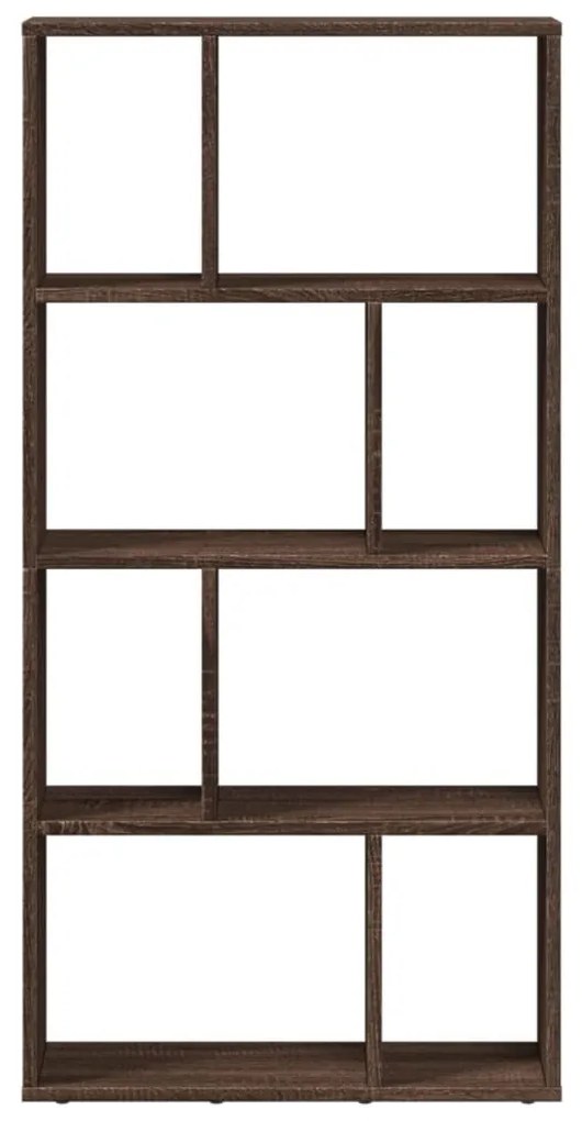 barna tölgy színű szerelt fa könyvespolc 60 x 20 x 120 cm