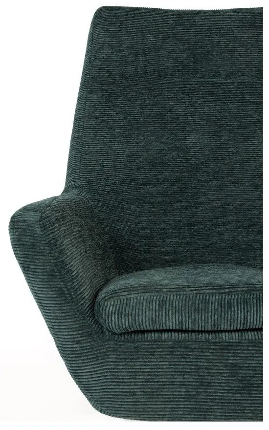 Sötétzöld fotel Bruno – White Label