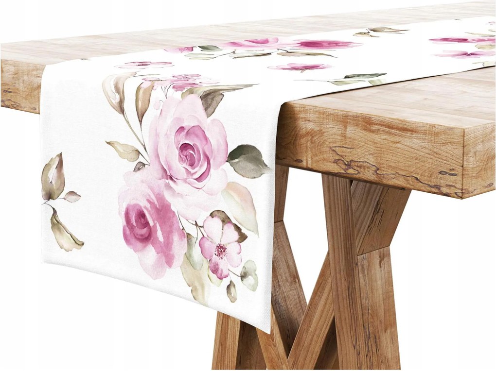 Asztalterítő 40x100 Virágok Rózsa 8527