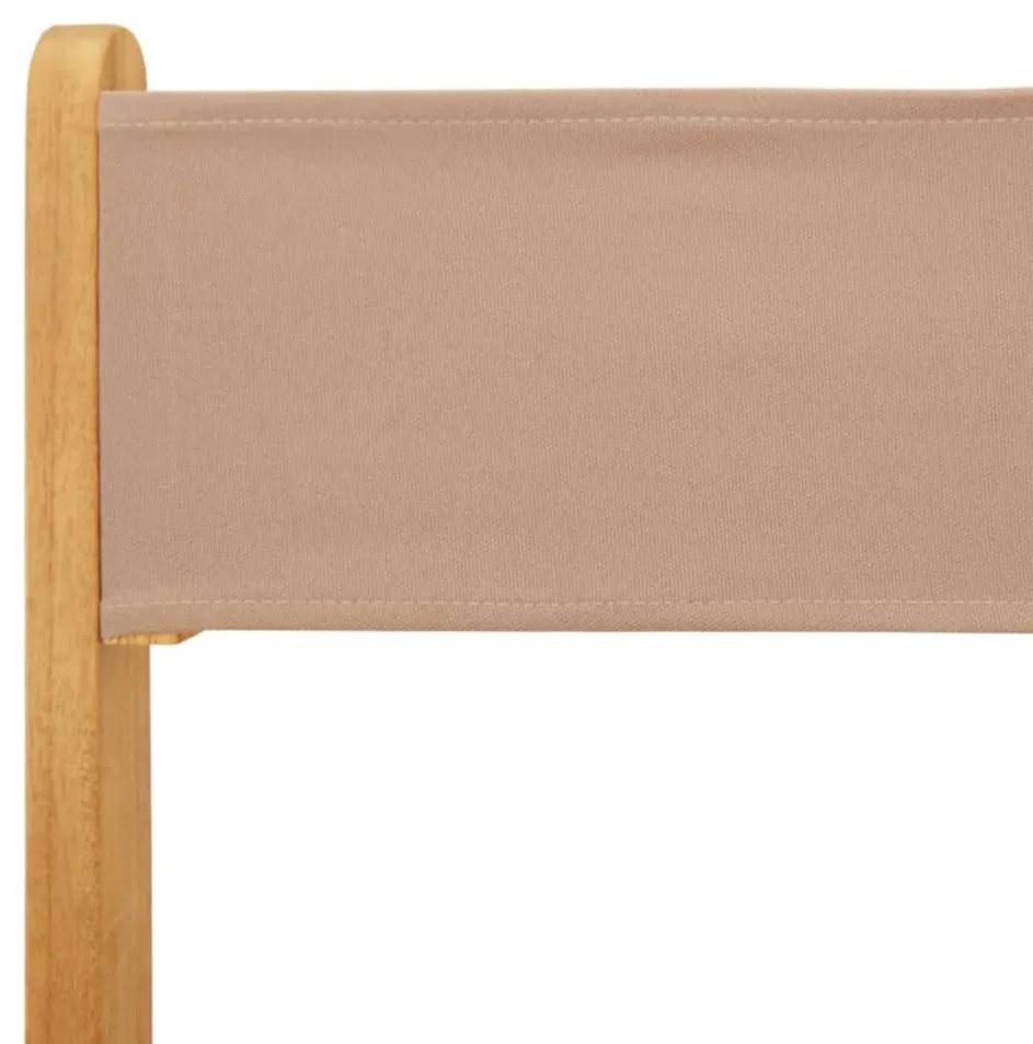 8 db tópszínű szövet és tömör fa összecsukható kerti szék