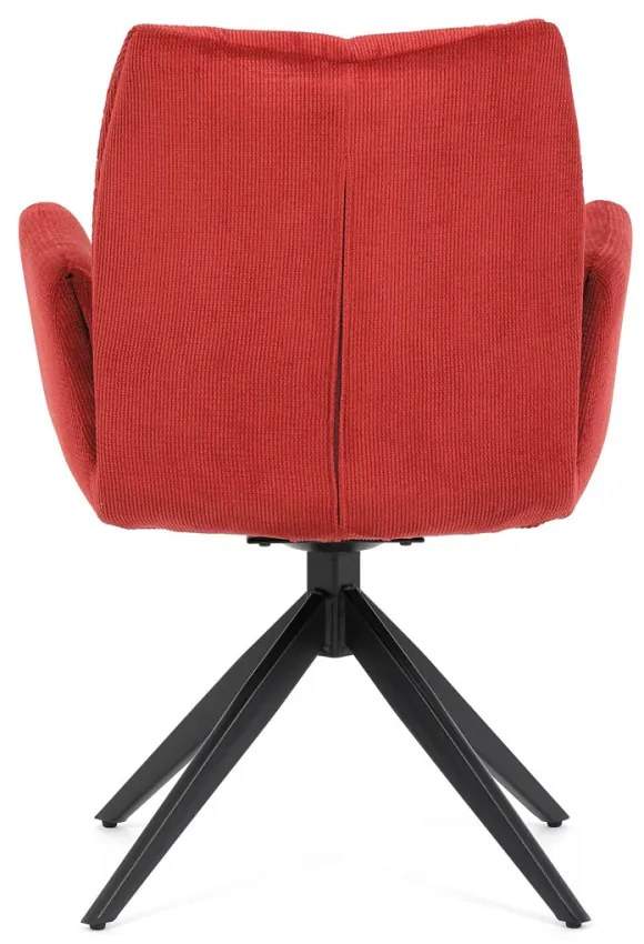 Scaun pivotant Red Fabric cu tapițerie, mecanism pivotant 180°. HC-933