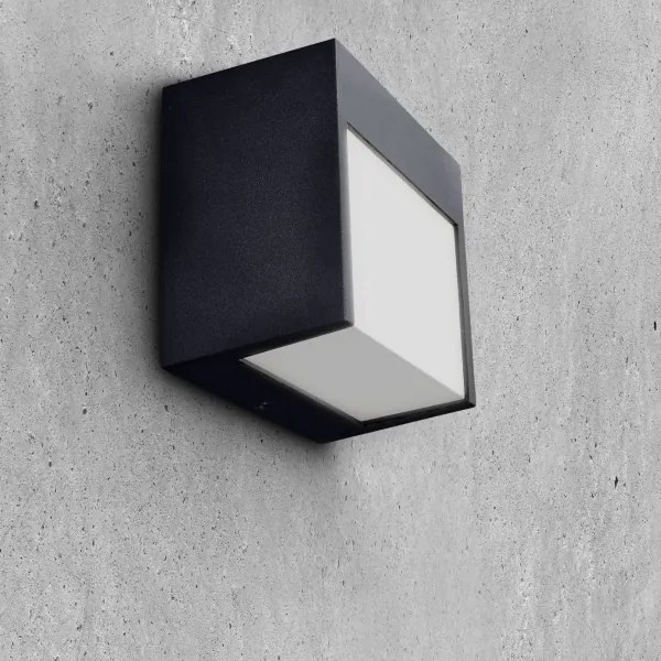 Brilagi - LED Kültéri fali lámpa TERNI LED/12W/230V fekete IP44