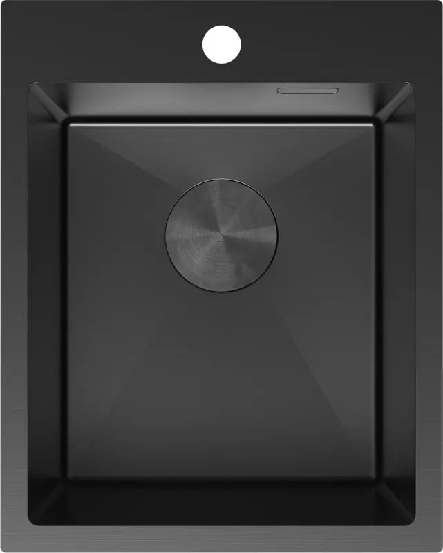 Mexen Solix egytálcás acél mosogató 400 x 500 mm, fekete - 6406401000-70