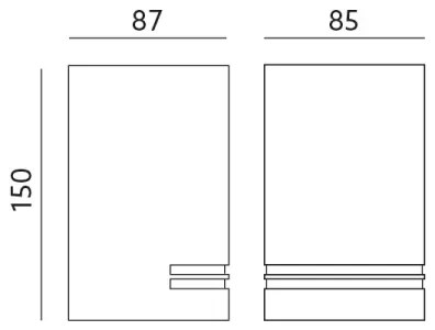 Kültéri fali lámpa QUAZAR 1xGU10/11W/230V IP44
