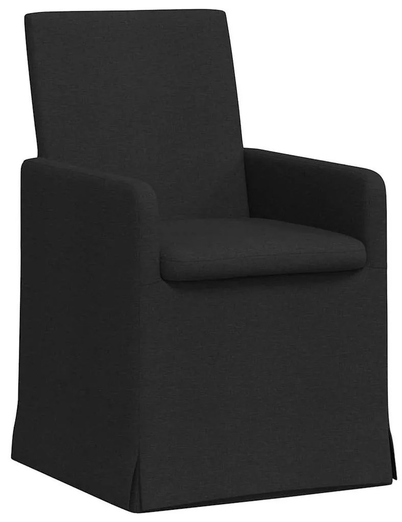 Étkező Székek 2 pcs Fekete 57 x 67 x 95 cm szövet