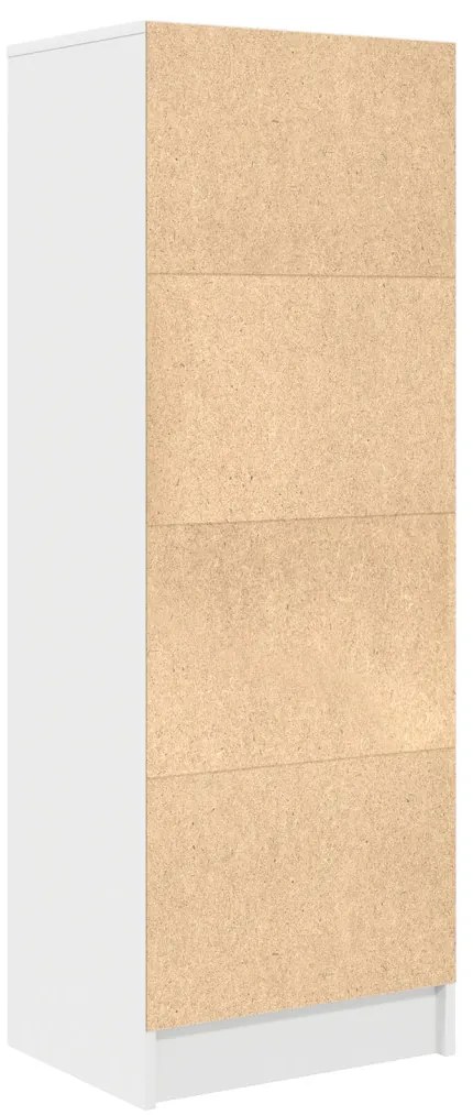 Magasfiú fiókkal Fehér 45.5 x 34 x 127 cm Faanyag