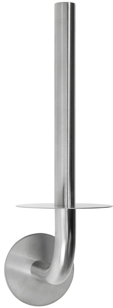 Falra szerelhető wc papír tartó Nickel brush INOX 322220