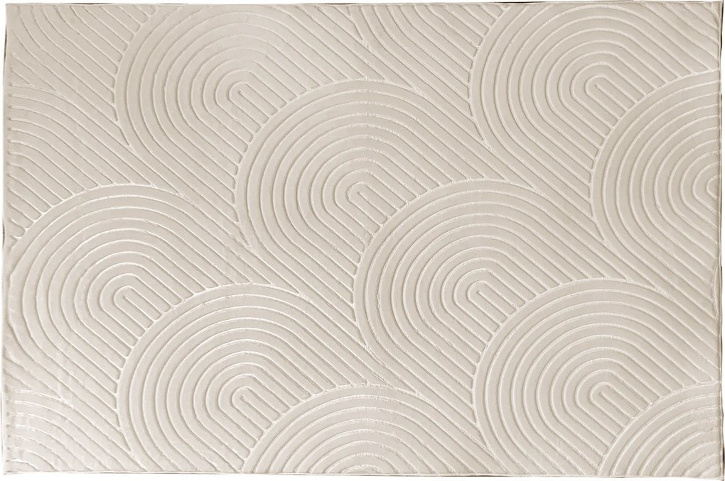 Szőnyeg, krémszínű, 150x200, LUVRE