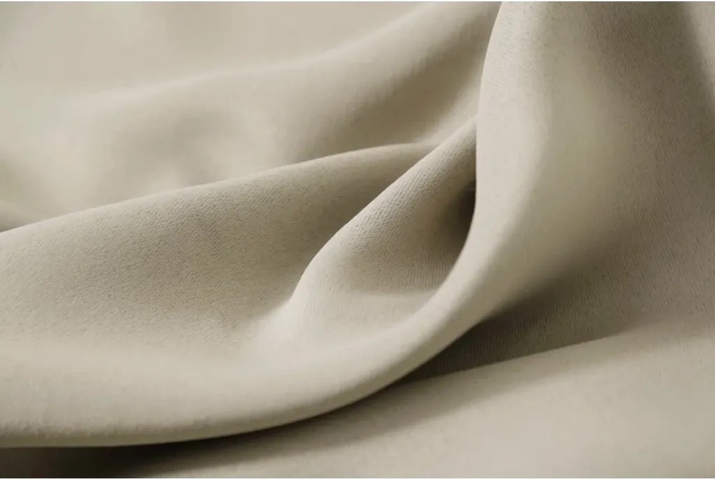 Függöny OXFORD 140x270 cm, világos bézs Felfüggesztés: Hullámos sínszalag