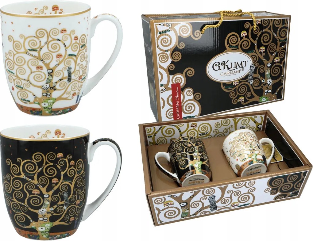 Kpl. 2 bögre G. Klimt: Az élet fája (carmani)
