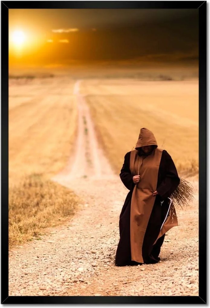 Poszterek keretben 40x60 A munkából hazatérő szerzetes