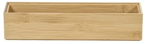 Szervező Compactor Bamboo Box, 30 x 7,5 x 6,35 cm, natúr fa