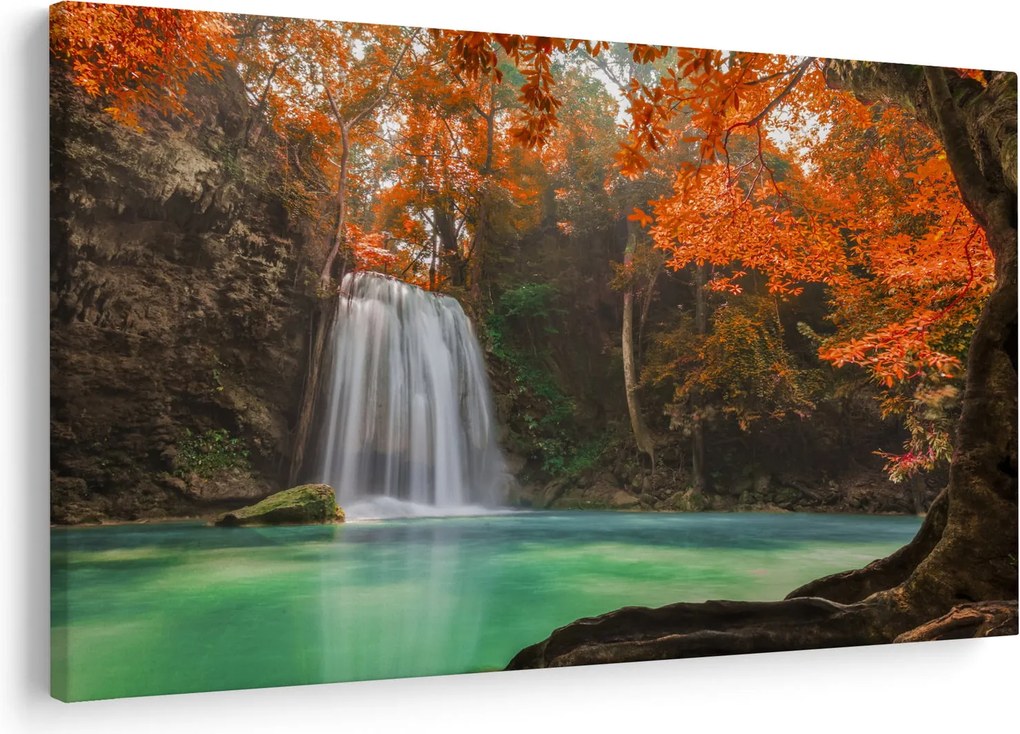 Kép - Vízesés Thaiföldön (90x60 cm)