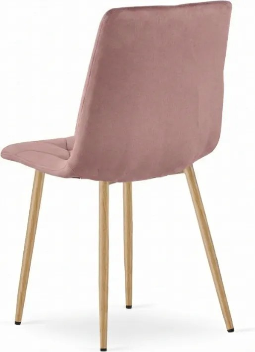 Óaranybarack színű bársonyszék LIBRA CLOUD ROSE