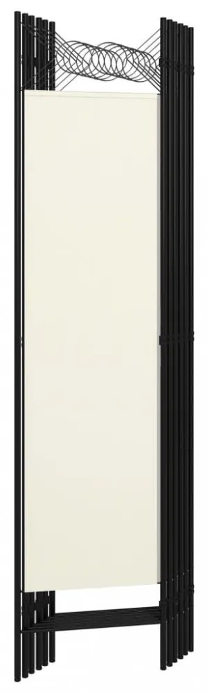 fehér 6-paneles paraván 240 x 180 cm