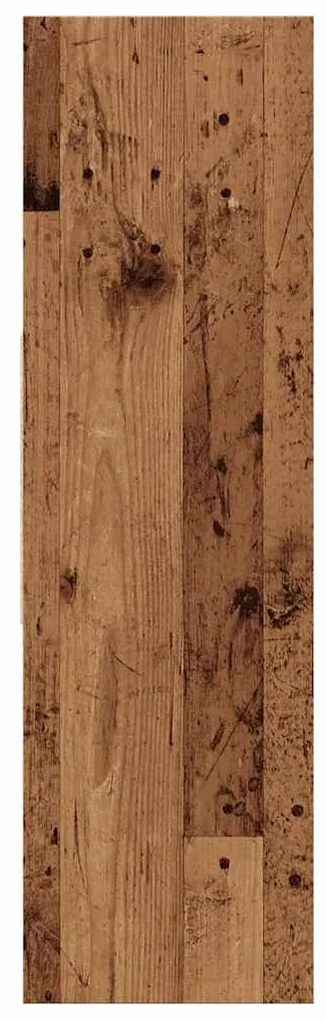 antik fa színű szerelt fa könyvszekrény 97,5 x 29,5 x 100 cm