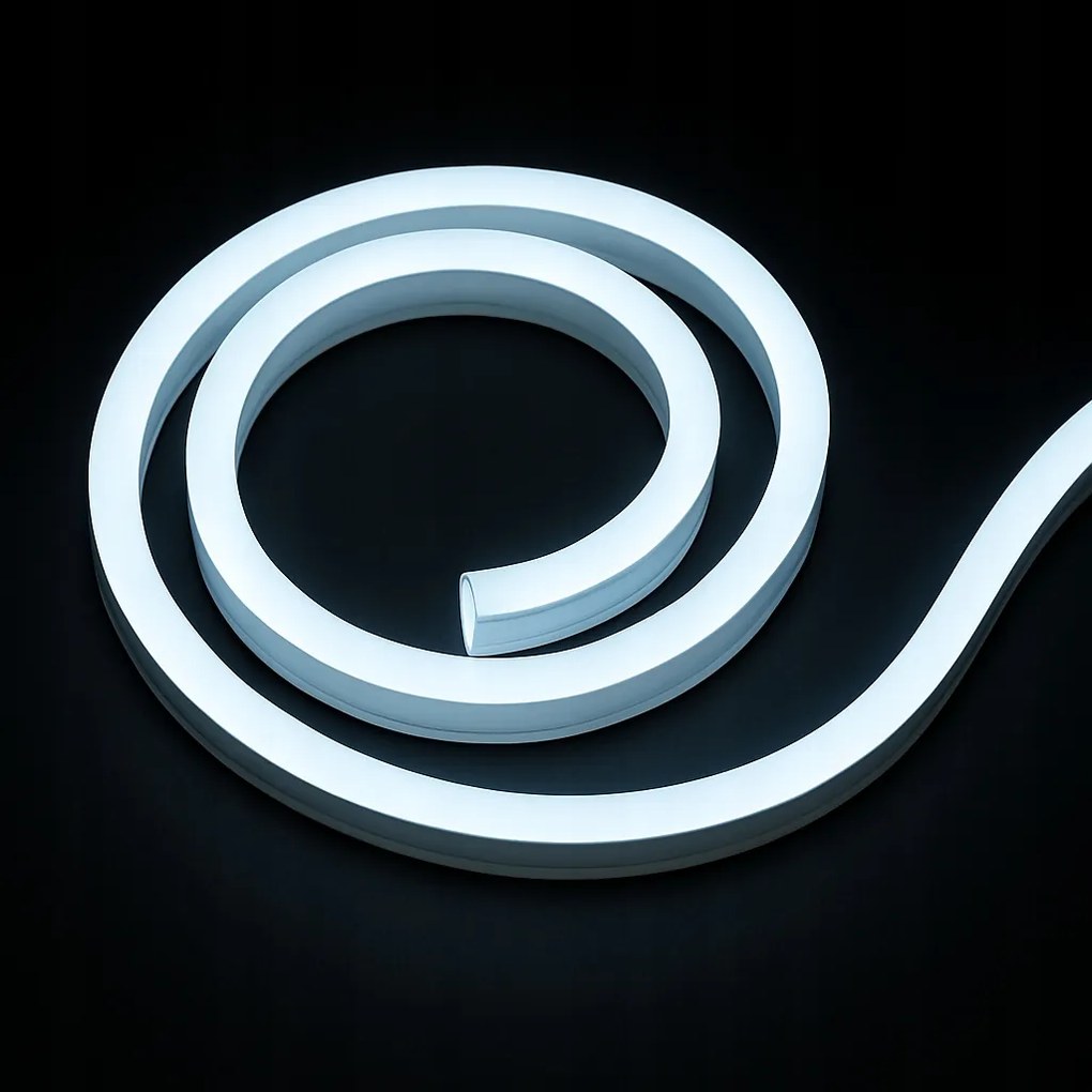 Neon Led Flex 6X12 Hideg Fehér 12V DC IP65 1M