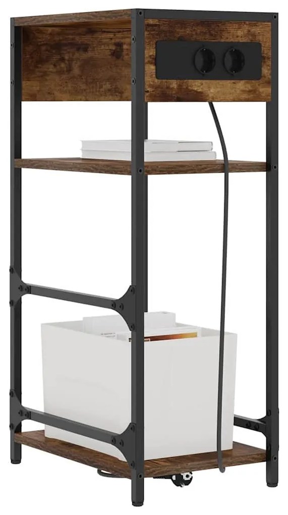 Éjjeliszekrény fiókkal Füstölt tölgy 40 x 27 x 76 cm Faanyag