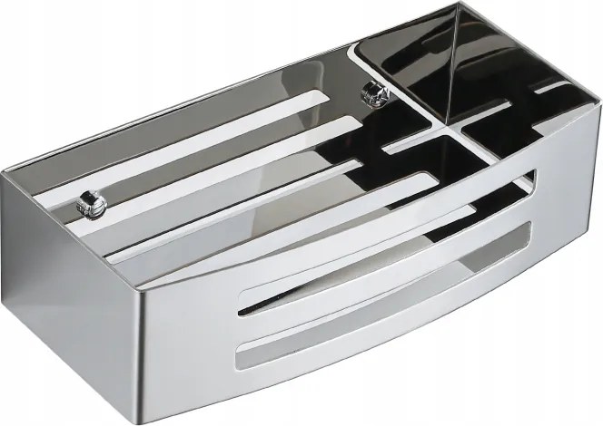 Kosár fürdőszoba polc króm zuhany